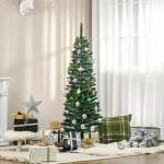 Árvore de Natal Artificial 150cm Ignífugo com 294 Pontas de Ramo PVC Decoração de Natal para Interiores Verde