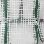 Estufa de Jardim 180x90x90 cm Tipo Casa Tubo de Aço com 2 Acessos Estufa Pequena para Cultivo de Plantas Branco
