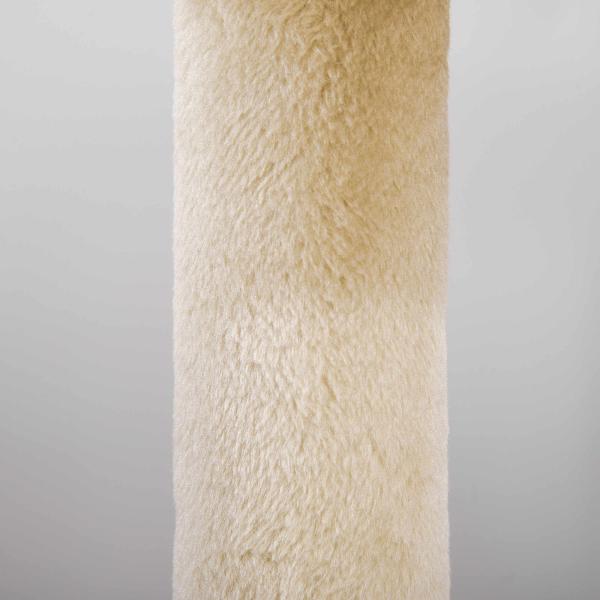 Árvore Arranhador para Gatos com Plataforma Caverna Postes de Sisal e Bola Suspensa 48x48x104 cm Bege