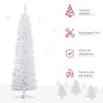 Árvore de Natal Artificial 180cm Ignífugo com 390 Ramos de PVC Decoração de Natal para Interiores Verde