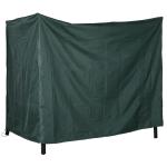 Capa para Móveis de Jardim Capa Protetora para Baloiços de Exterior com Zíper 177x114x152cm Verde