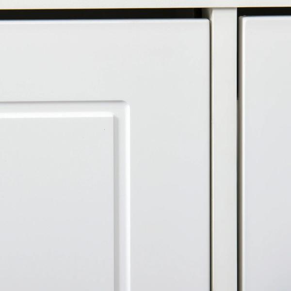Banco Sapateira com Armazenamento para 8 Pares de Sapatos com 2 Gavetas Prateleiras Ajustáveis e Almofada 104x24x55cm Branco