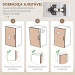 Armário de Cozinha com 4 Portas 1 Gaveta e Prateleiras Ajustáveis Anti - Tombo Armário de Cozinha Moderno 70,8x34x180 cm Branco