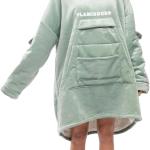 Cobertor Hagrid Cozy c/ Mangas e Bolso (Verde) - FLAMINGUEO