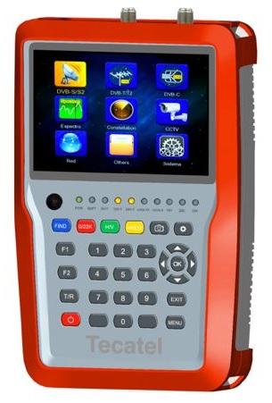 Medidor de Campo COMBO H.265 4K (TDT, Sinal Satélite, Cabo, Dados e CCTV) - TECATEL