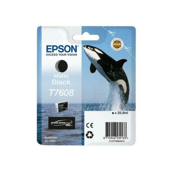 Tinteiro de Tinta Original Epson C13T76084N10 Multicolor Preto mate