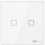 Comando Switch 2 Canais Smart RF Touch de Superfície Autocolante - SONOFF T2EU2C - RF