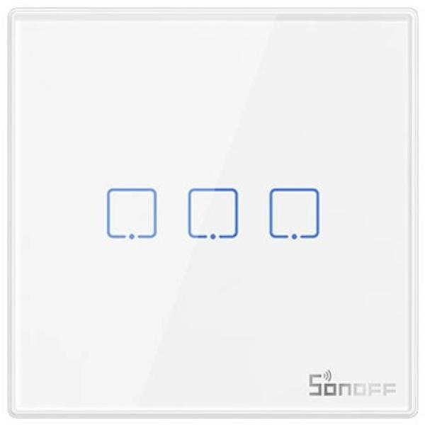 Interruptor Inteligente Parede Wi - Fi T2EU3C - RF (3 Canais) - SONOFF