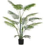 Planta Artificial Decorativa 170 cm Palmeira Artificial com Vaso e Folhas para Interior Casa Sala Escritório Verde