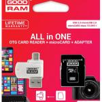Cartão Memória MicroSD 64GB (CLASS 10) 4 - EM - 1 c/ Adaptadores SD e PEN USB/OTG - GOODRAM