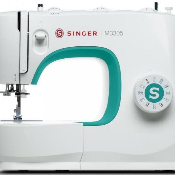Máquina de Costura Semi - Automática M3305 (Branco) - SINGER