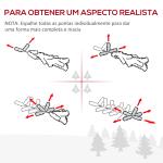 Árvore Artificial de Natal 150cm com Base Dobrável 440 Galhos PE Tridente e PVC Individual Árvore de Natal Decorativa Exterior Interior Ø75x150cm Verde