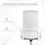 Cadeira de Escritório Ergonómica com Altura Ajustável Função de Inclinação e Encosto Alto 62x56x110 - 119,5 cm Cinza