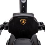 2 em 1 Carro Andador para Crianças 12 - 36 Meses Lamborghini Essenza SCV2 Carro Andador com Buzina Guiador e Grade de Segurança Removível 86,5x40x89,5cm Branco e Preto