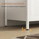 Baú de Armazenamento 95L Baú de Arrumação com Tampa Banco de Armazenamento com Dobradiça de Segurança 80x40x50 cm Branco