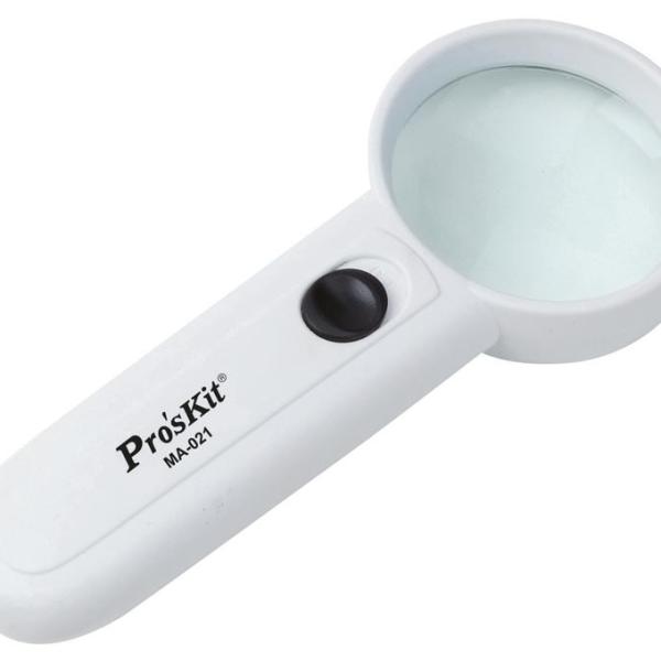 Lupa de Mão 3,5x c/ Iluminação (2 LEDs) - Proskit