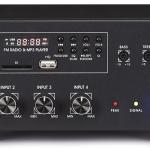 Amplificador Linha 100V 45W RMS c/ Leitor USB/SD/MP3 e FM - FONESTAR