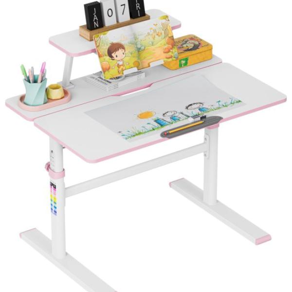 Mesa Infantil Ajustável Study 3.7 90cm (Rosa) - MARK ADLER