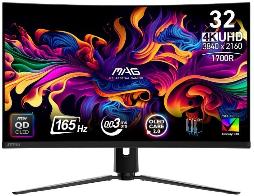 Monitor Gaming 31,5 MAG 321CUP QD - OLED 4K Ultra HD (Preto) - MSI