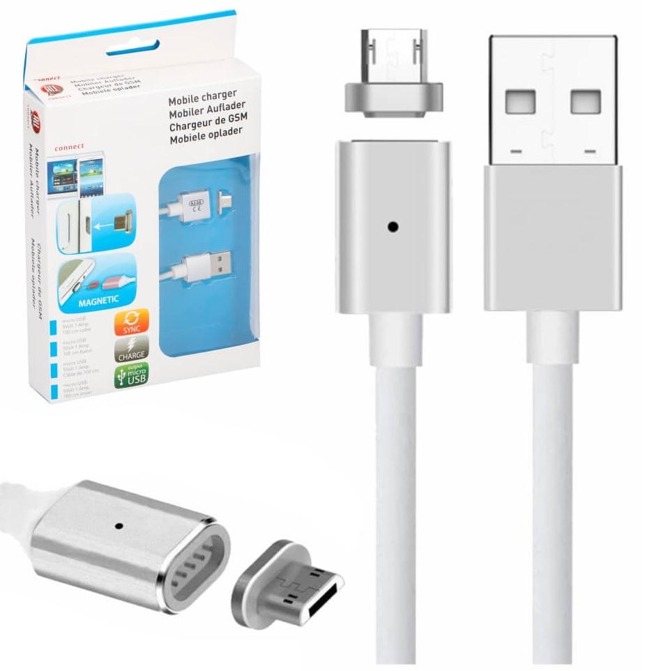 Cabo Magnético USB2.0 A - micro USB Macho (ANDROID) 1 metro - ALL Ride