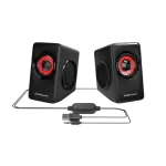 Colunas 10W RMS Vibro - Subwoofer Ultra Bass c/ Comando - MARS GAMING