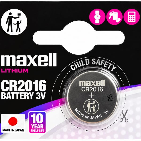 Pilha Lithium 3V CR2016 - MAXELL