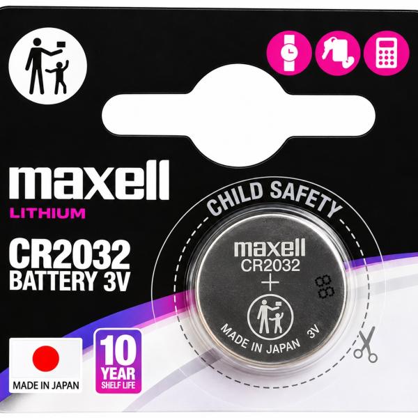 Pilha Lithium 3V CR2032 - MAXELL