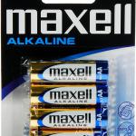 Blister 4 Pilhas Alcalinas 1,5V LR06 AA - MAXELL