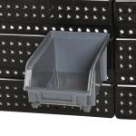 Organizador de Ferragens para Parede com 30 Caixas de 2 Tamanhos Diferentes 37,5x18x63 cm Vermelho e Cinza