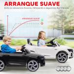 Carro Elétrico para Crianças Carro Audi Q8 Etron Sportback Infantil 12V Faróis Buzina e Música 98x49,5x43 cm Preto