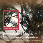 Árvore de Natal Artificial 210 cm com 2641 Ramos e Base Metálica Dobrável, Realista e Frondosa, Verde