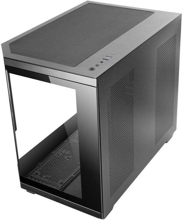 Caixa Micro - ATX MC - 3TCORELCDM Tempered Glass (Preto) - MARS GAMING