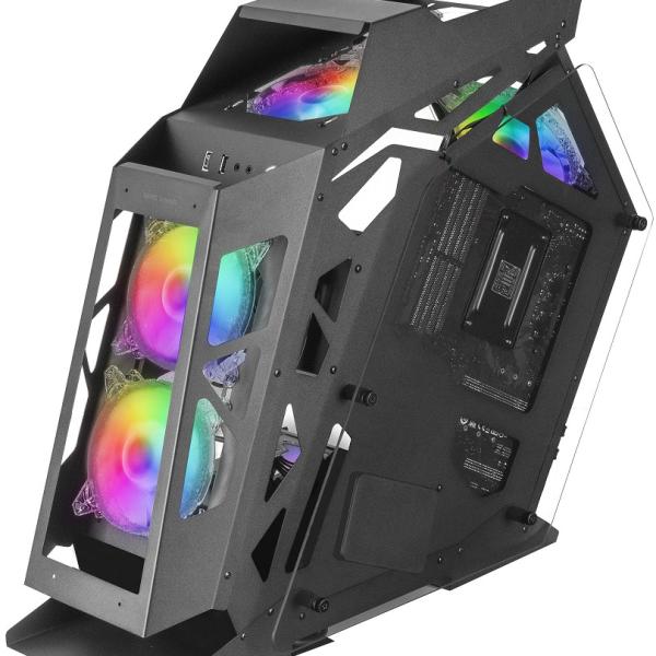 Caixa Micro - ATX MC61 ARGB Vidro Temperado (Preto) - MARS GAMING