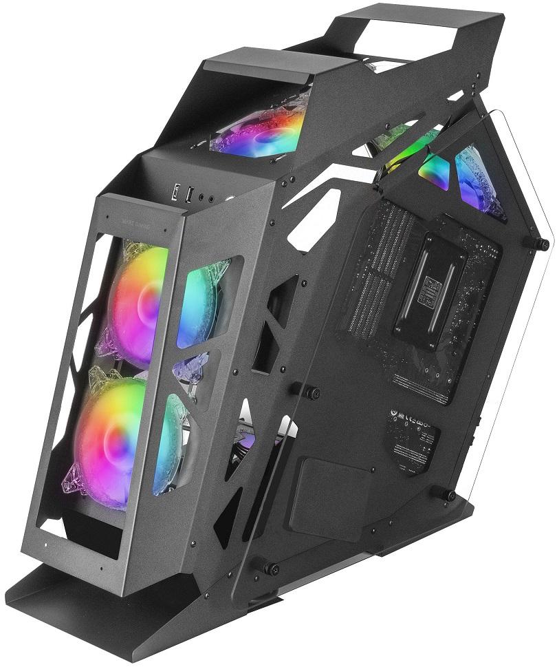 Caixa Micro - ATX MC61 ARGB Vidro Temperado (Preto) - MARS GAMING
