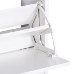 Móvel Cabide de Entrada de 3 Peças Armário de Entrada com Cabide Espelho e Sapateira 80x27x46,5cm Branco