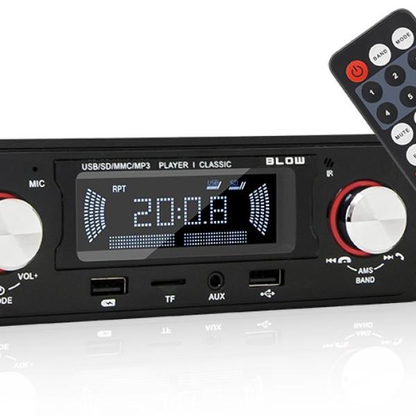 Auto Rádio 1DIN 4x 60W (AUX/SD/USB/Bluetooth) - BLOW