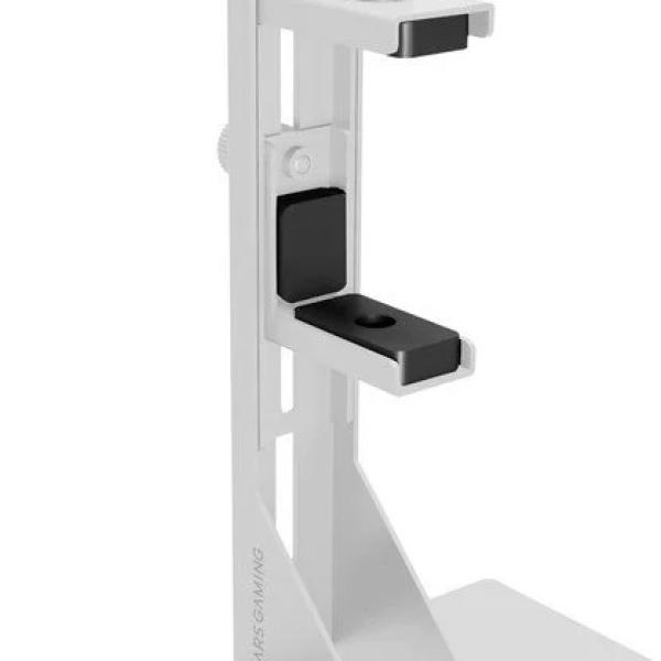 Suporte p/ Placa Gráfica c/ Base Magnética/Antiderrapante/Ajustável (Branco) - MARS GAMING