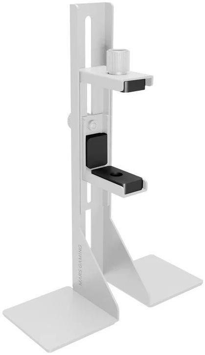 Suporte p/ Placa Gráfica c/ Base Magnética/Antiderrapante/Ajustável (Branco) - MARS GAMING
