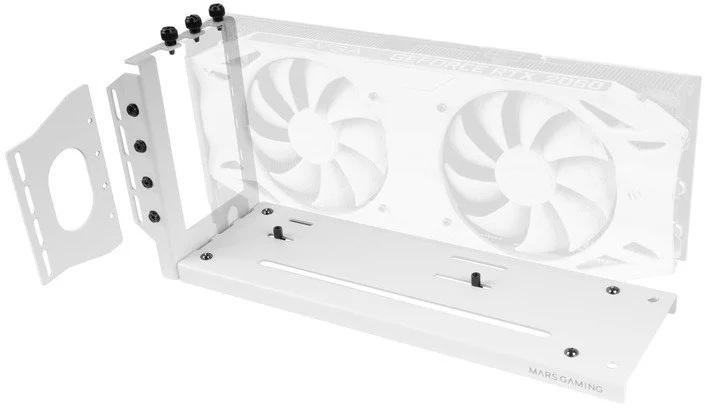Suporte MCAGCVW p/ Placas Gráficas c/ Base Magnética (Branco) - MARS GAMING