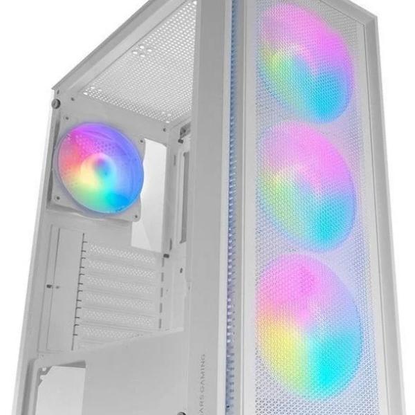 Caixa ATX MC - AIR Vidro Temperado FRGB (Branco) - MARS GAMING