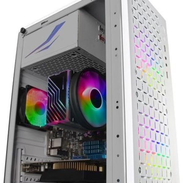 Caixa Micro - ATX MCCORE Vidro Temperado (Branco) - MARS GAMING