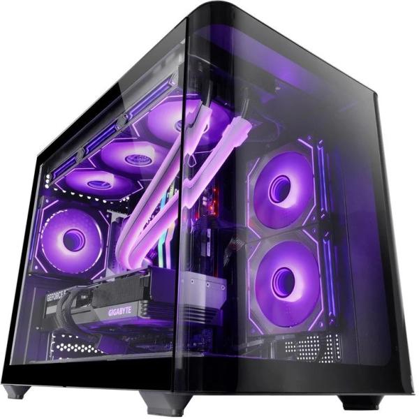 Caixa Micro - ATX MC - FUSION Vidro Temperado (Preto) - MARS GAMING