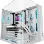 Caixa ATX MC - INFINIOLITE Frameless Tempered Glass (Branco) - MARS GAMING