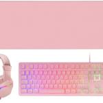 Combo Gaming 4 - EM - 1 MCP - RGB3P Teclado TKL PT + Rato 3200DPI + Headset + Tapete XXL - MARS GAMING