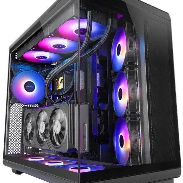 Caixa ATX MC - REV ARGB Vidro Temperado (Preto) - MARS GAMING