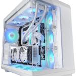 Caixa ATX MC - REV ARGB Vidro Temperado (Branco) - MARS GAMING