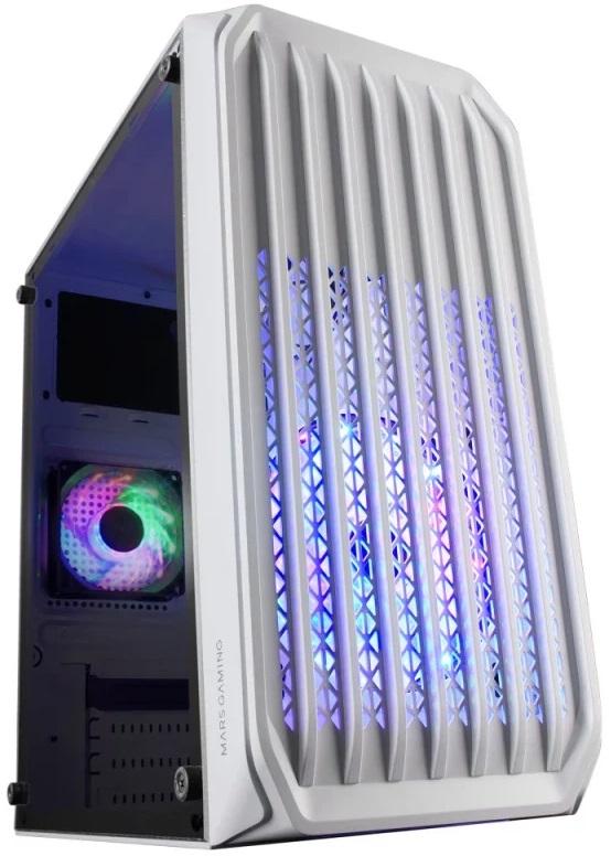 Caixa Micro - ATX MC - S2 Compact Gaming RGB (Branco) - MARS GAMING
