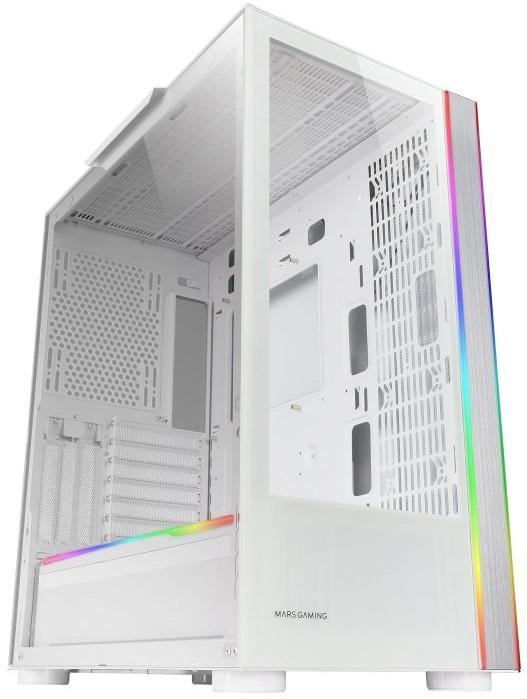 Caixa E - ATX MC - ULT Vidro Temperado (Branco) - MARS - GAMING