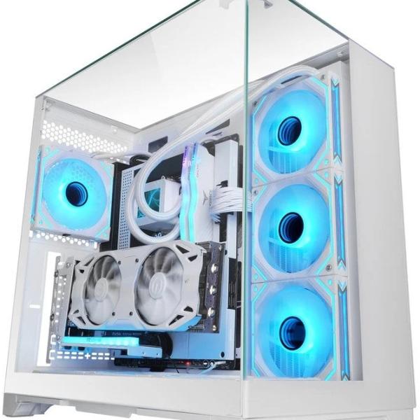 Caixa ATX MC - VISION Gaming Vidro Temperado (Branco) - MARS GAMING