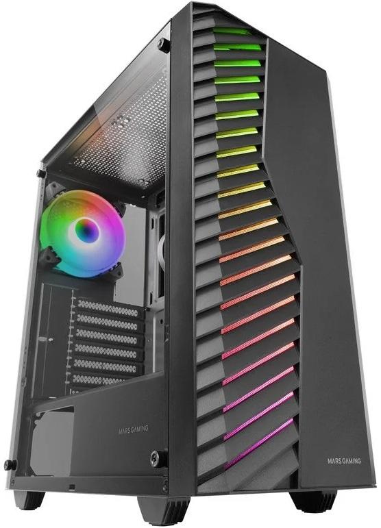 Caixa ATX MC - VOLT ARGB Vidro Temperado (Preto) - MARS GAMING